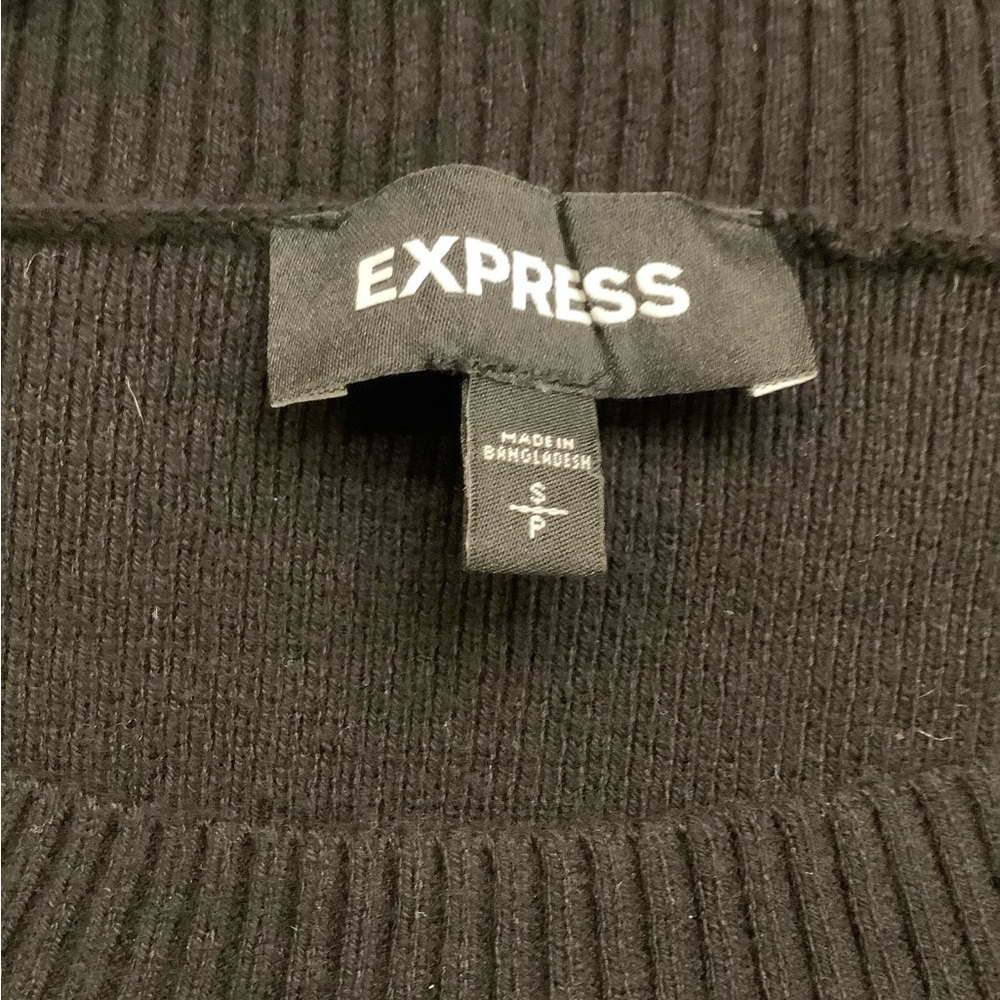 Express Black Crew Neck Sweater - Picture 3 of 5